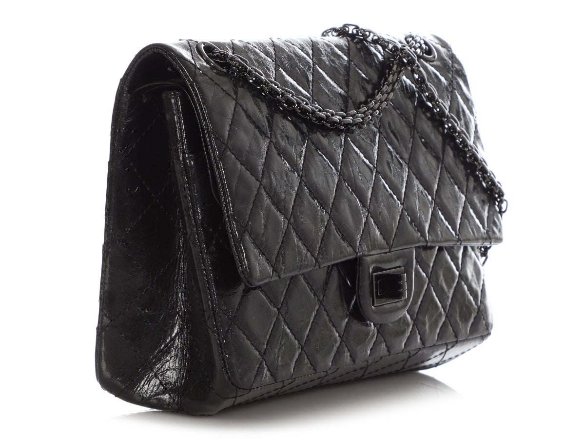 Chanel So Black Quilted Calfskin 2.55 Reissue 226 - Image 4