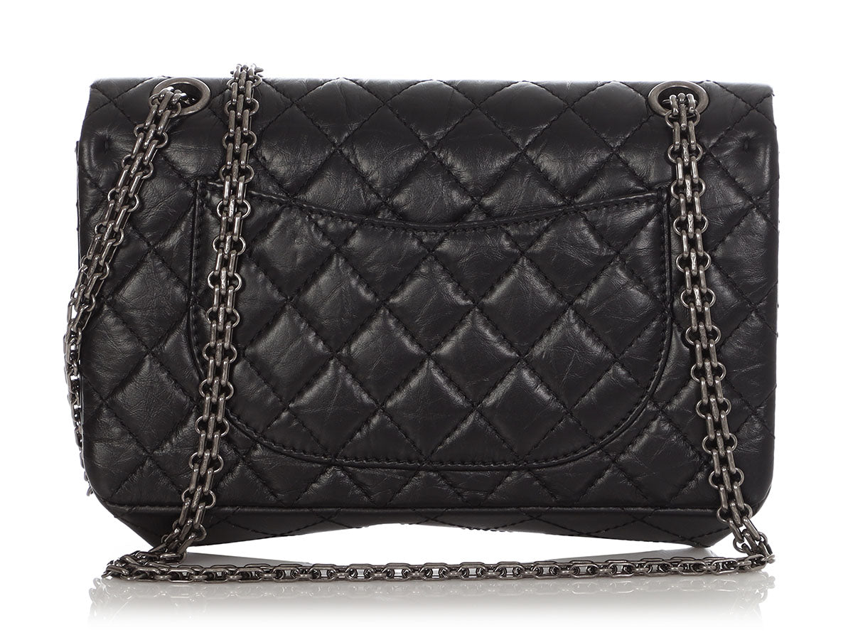 Chanel Black Quilted Aged Calfskin Reissue 2.55 Flap 225 - Image 5