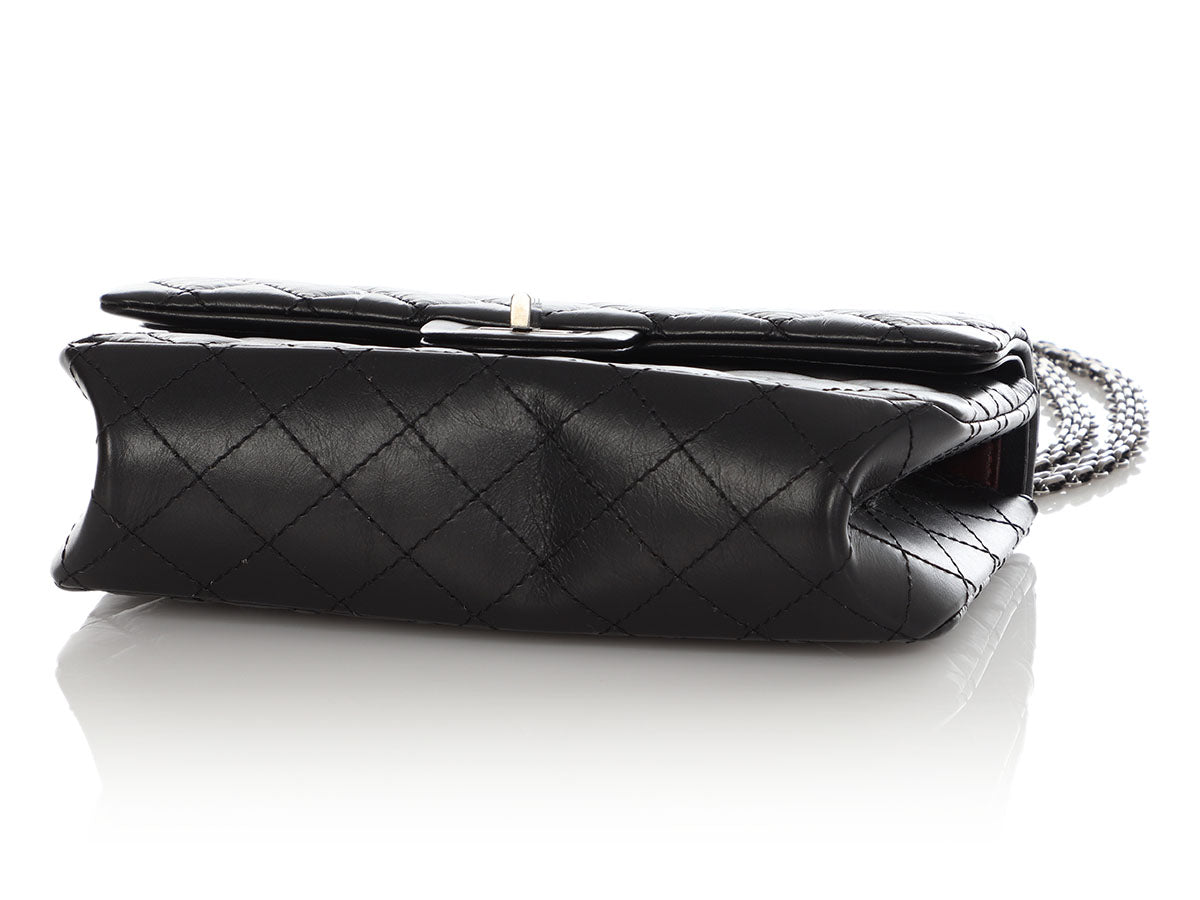 Chanel Black Quilted Aged Calfskin Reissue 2.55 Flap 225 - Image 7