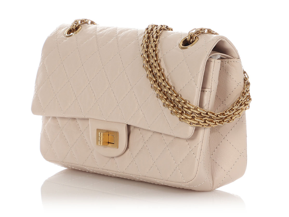 Chanel Ecru Quilted Aged Calfskin 2.55 Reissue 225 - Image 4