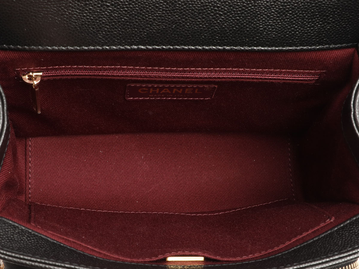 Chanel Small Black Quilted Caviar Business Affinity - Image 9