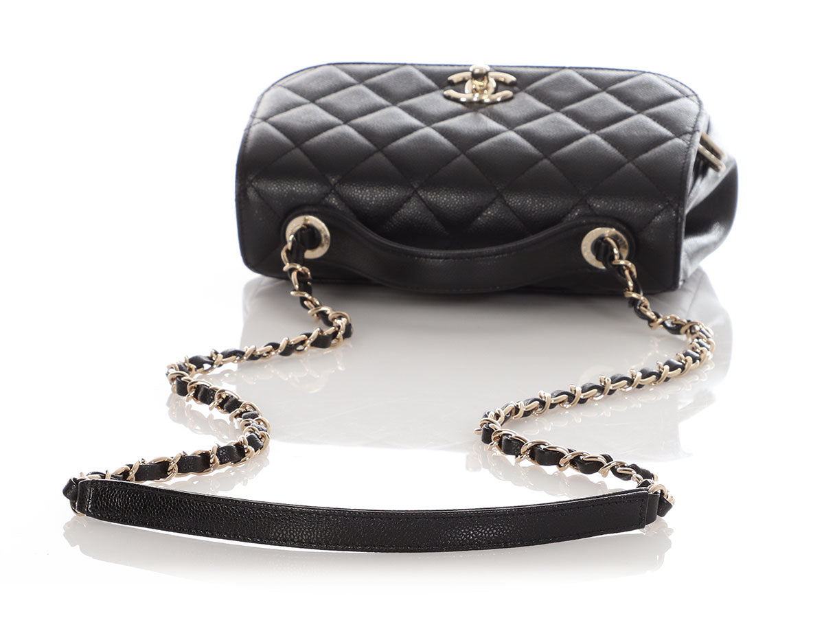 Chanel Small Black Quilted Caviar Business Affinity - Image 8