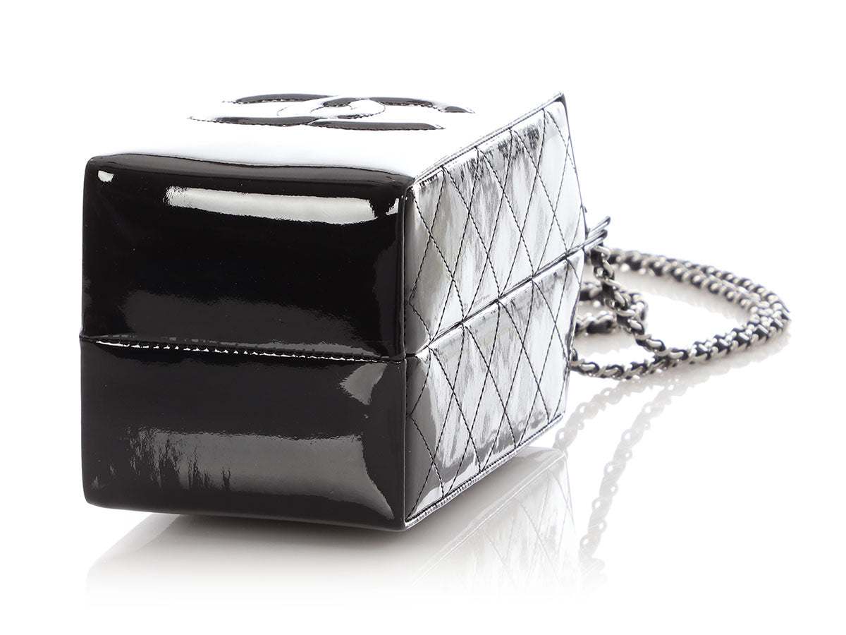 Chanel Black Patent Milk Carton Bag - Image 8