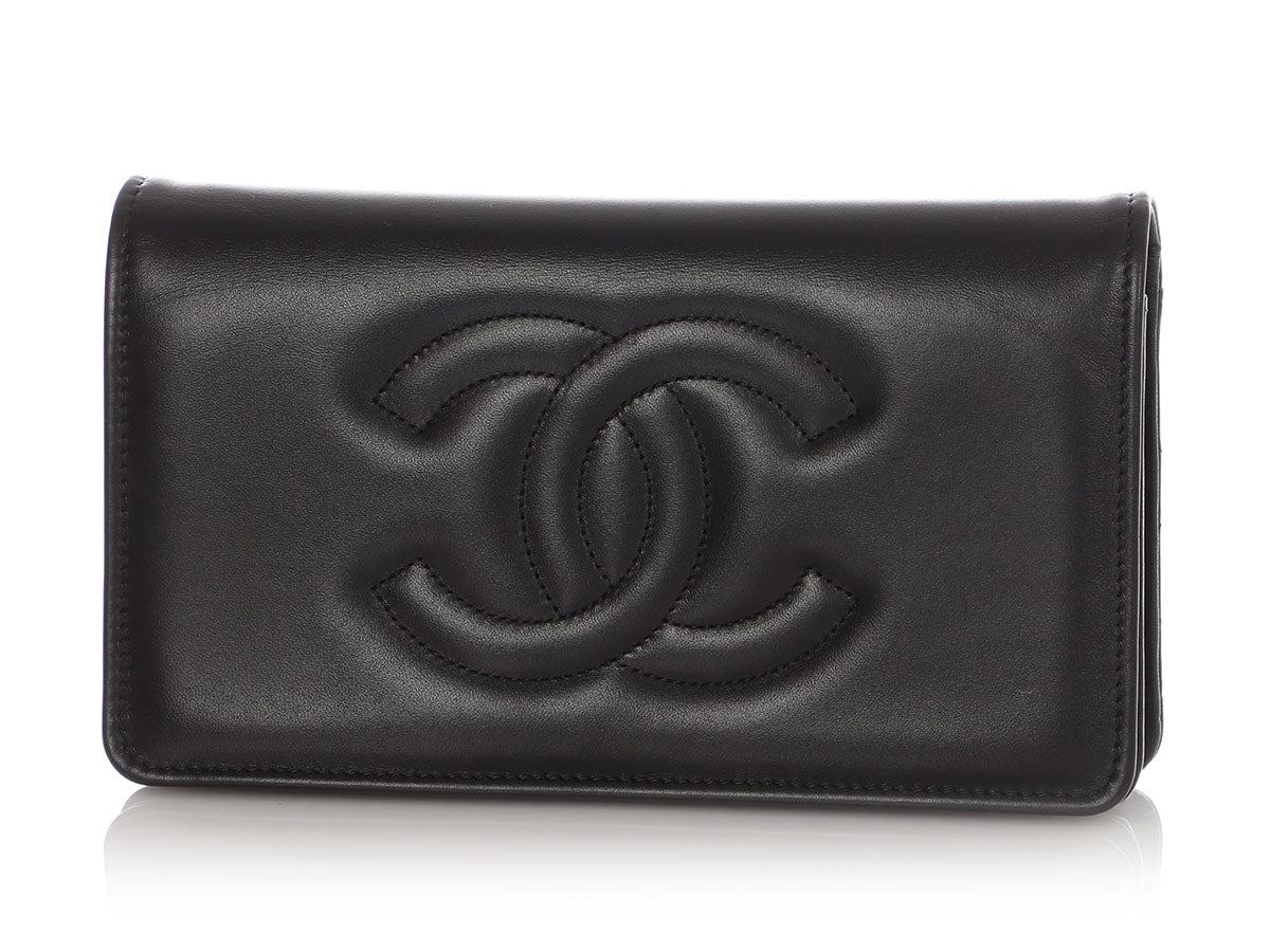 Chanel Black Lambskin Wallet On Chain WOC - Image 4