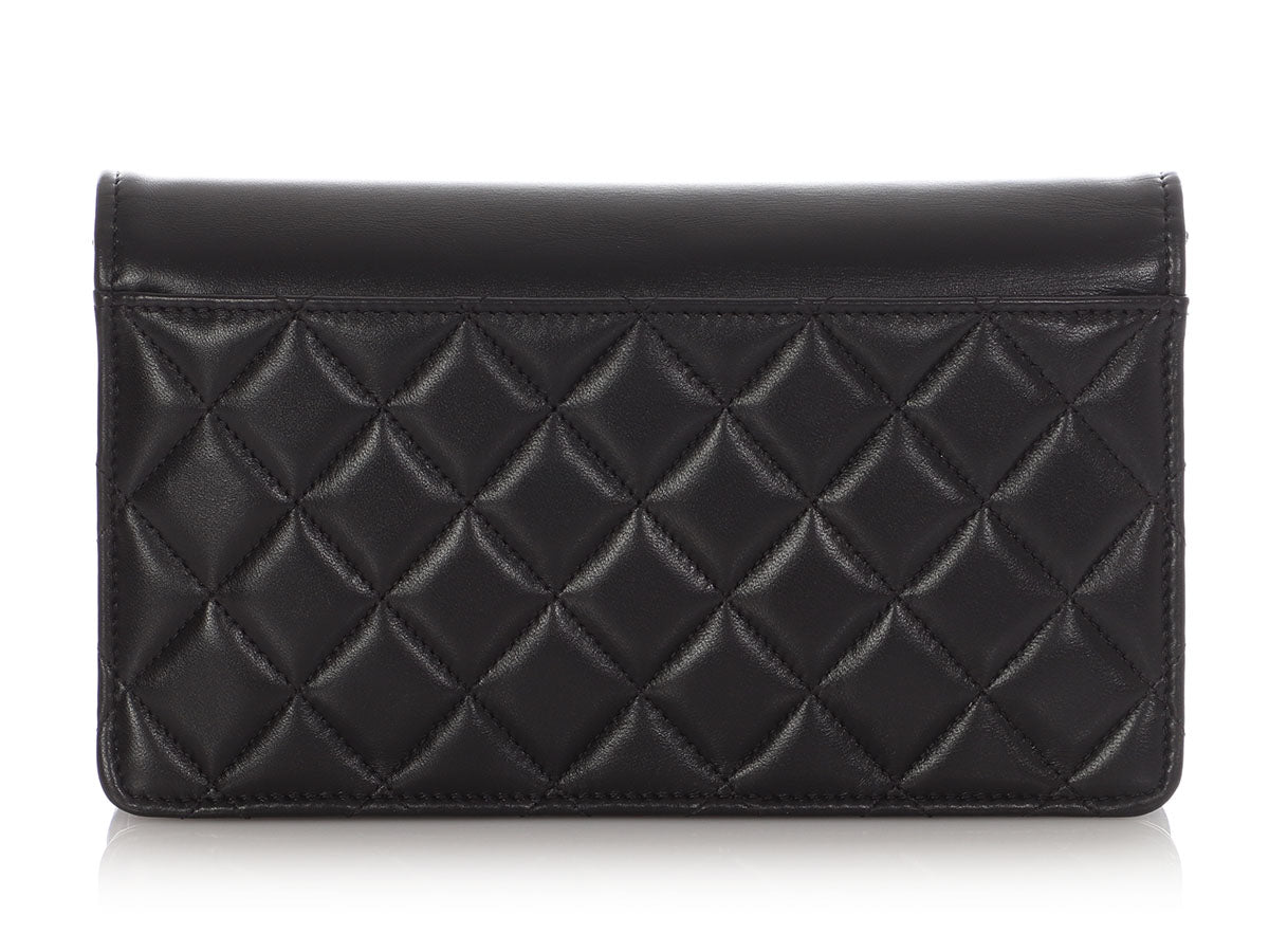 Chanel Black Lambskin Wallet On Chain WOC - Image 6