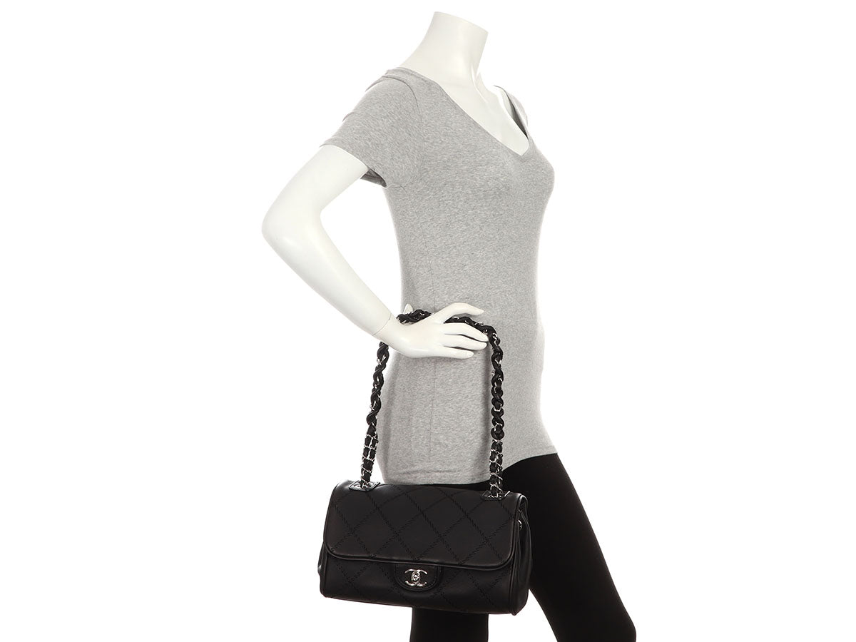 Chanel Black Matte Calfskin Ultimate Stitch Flap - Image 10