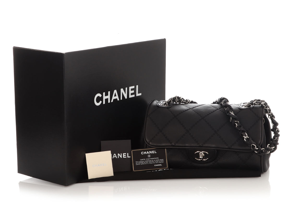 Chanel Black Matte Calfskin Ultimate Stitch Flap - Image 2