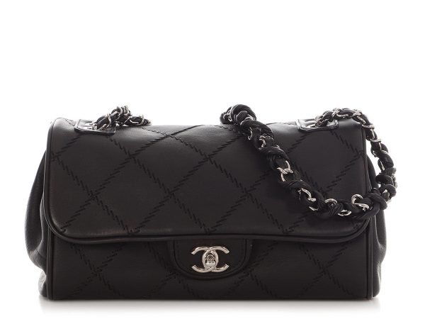 Chanel Black Matte Calfskin Ultimate Stitch Flap
