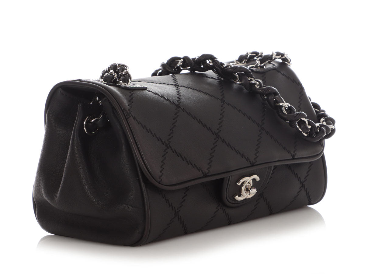 Chanel Black Matte Calfskin Ultimate Stitch Flap - Image 6