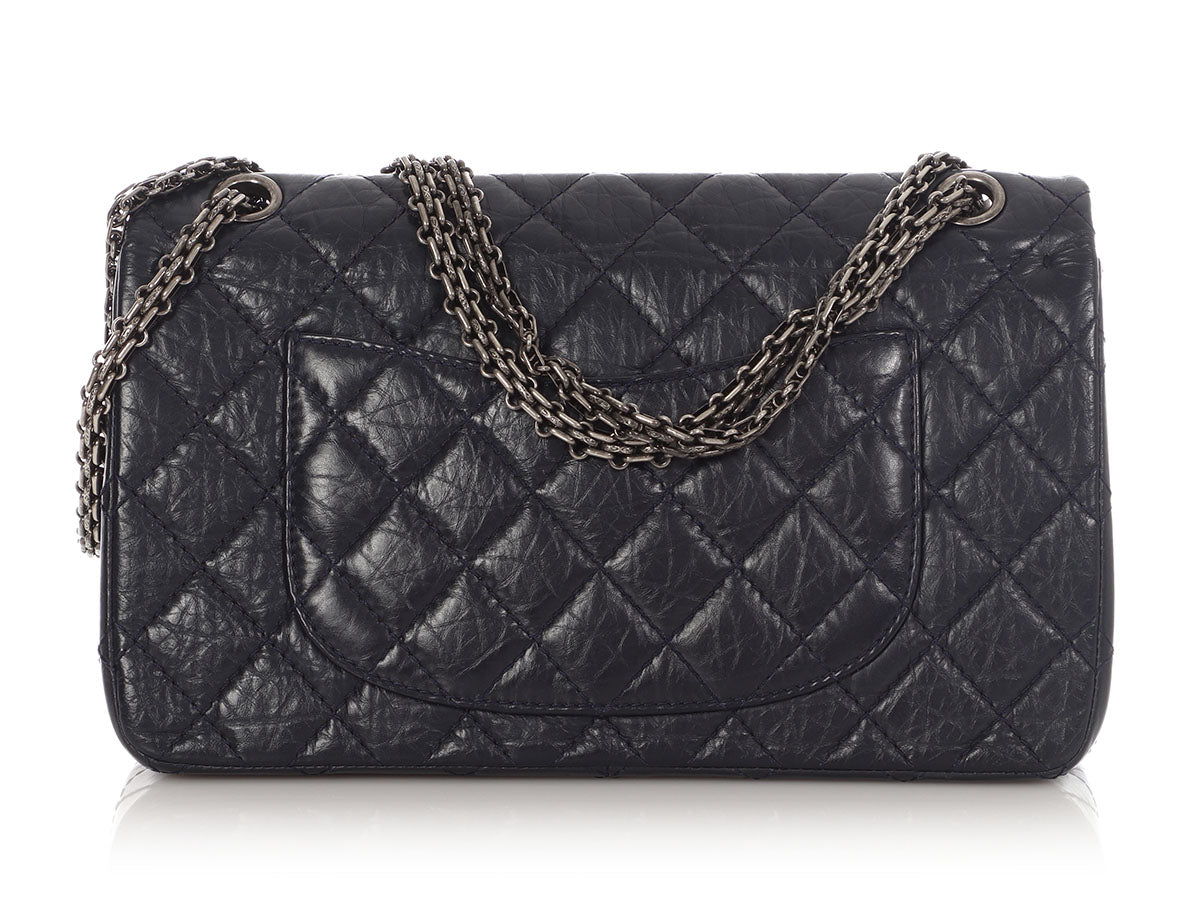 Chanel Navy Quilted Aged Calfskin 2.55 Reissue 226 - Image 5
