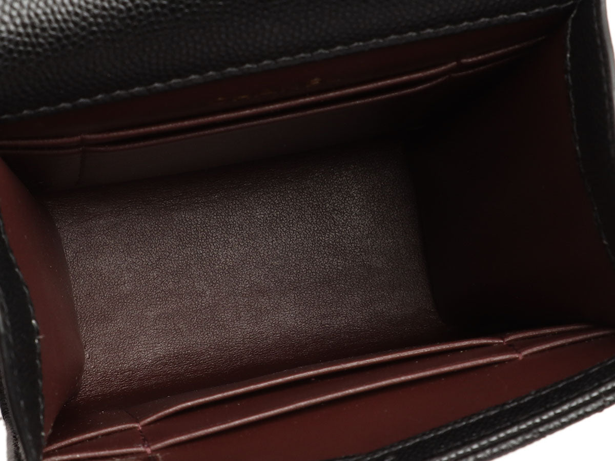 Chanel Black Quilted Caviar Classic Crossbody Phone Case - Image 8