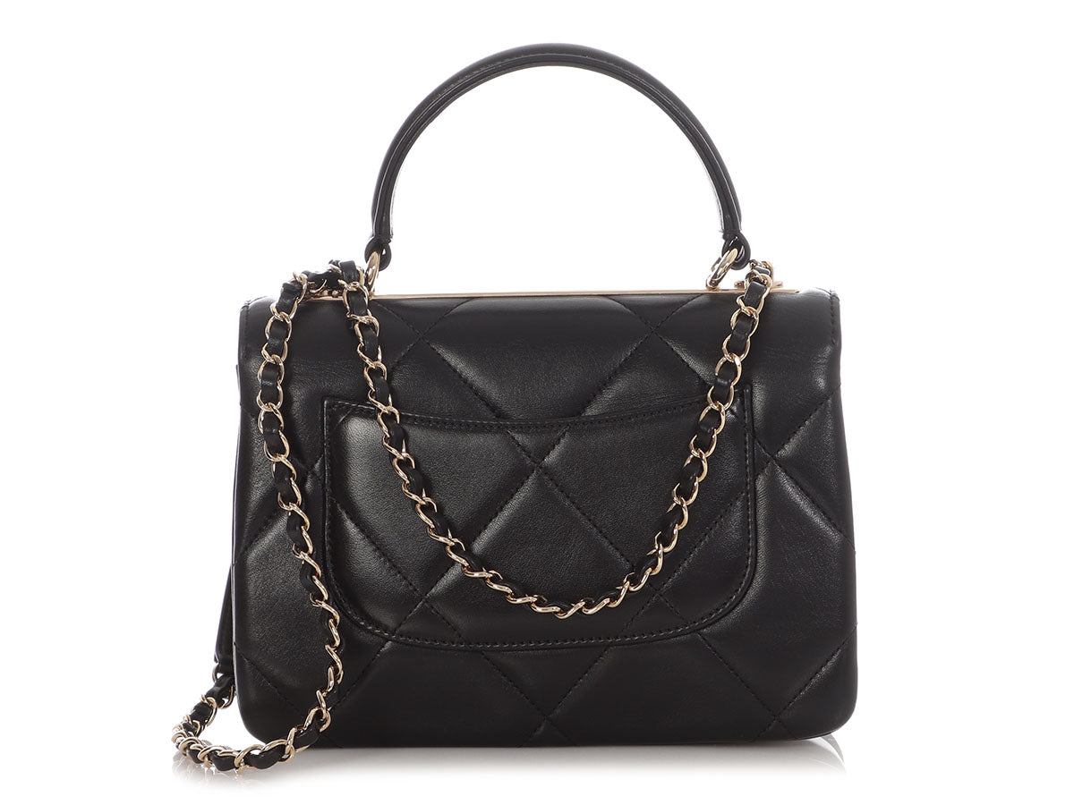 Chanel Small Black Quilted Lambskin Trendy CC Flap - Image 5