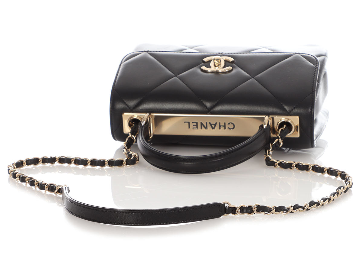 Chanel Small Black Quilted Lambskin Trendy CC Flap - Image 8
