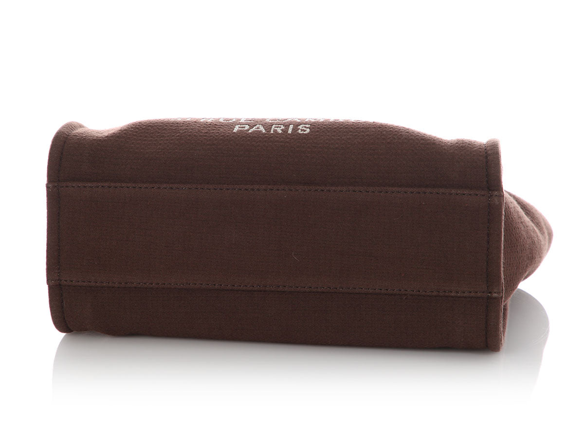 Chanel Medium Brown Deauville Shopping Tote - Image 7