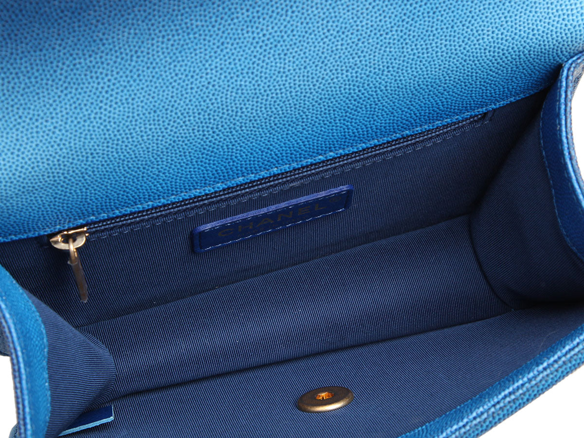 Chanel Blue Ombre Quilted Caviar Sunset on the Sea Waist Bag - Image 8