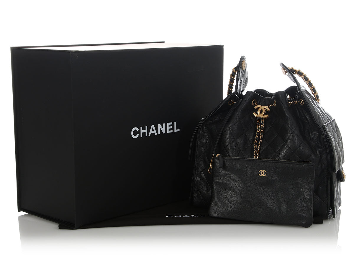 Chanel Medium Black Caviar 25 Bag - Image 2