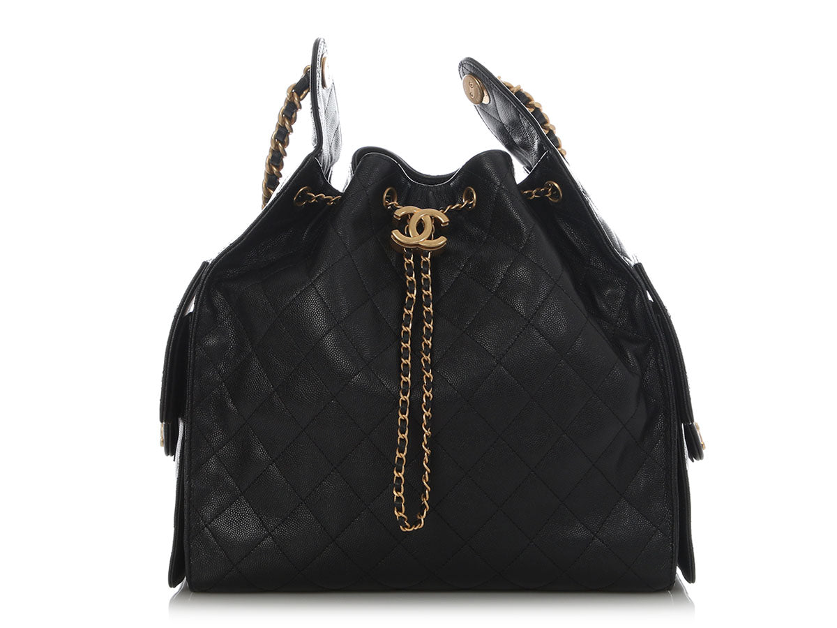 Chanel Medium Black Caviar 25 Bag