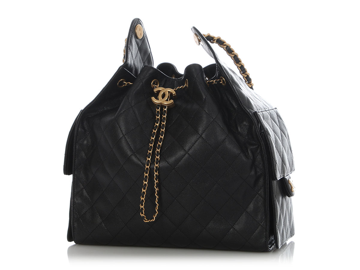 Chanel Medium Black Caviar 25 Bag - Image 3