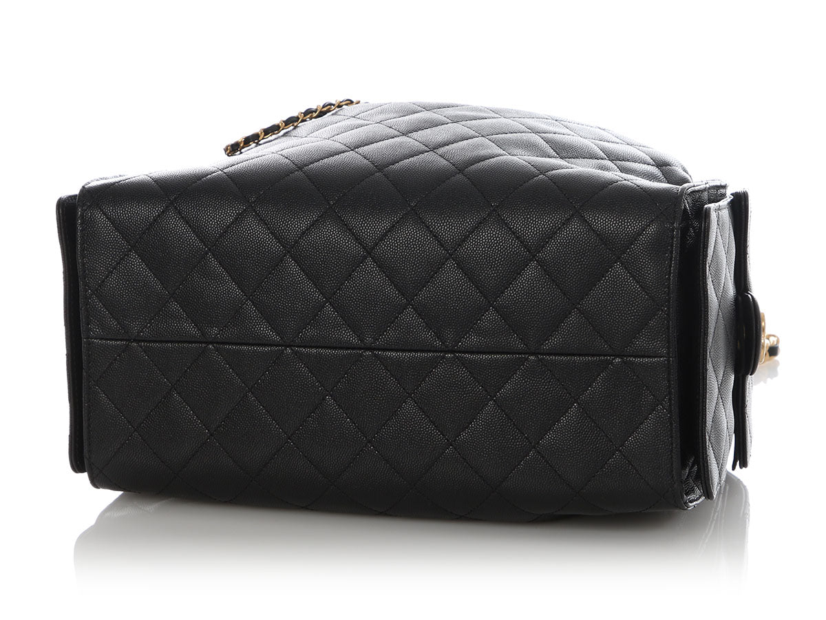 Chanel Medium Black Caviar 25 Bag - Image 7
