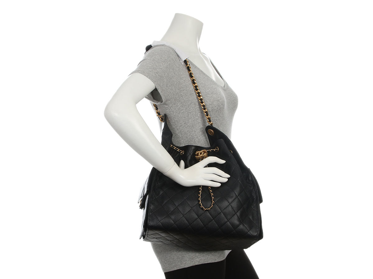 Chanel Medium Black Caviar 25 Bag - Image 9