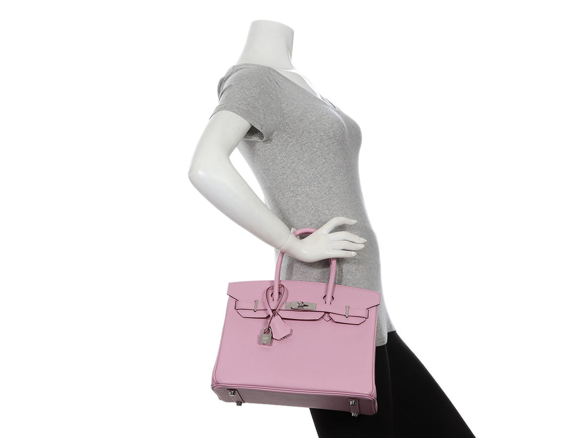 Hermès Mauve Sylvestre Epsom Birkin 30 - Image 11