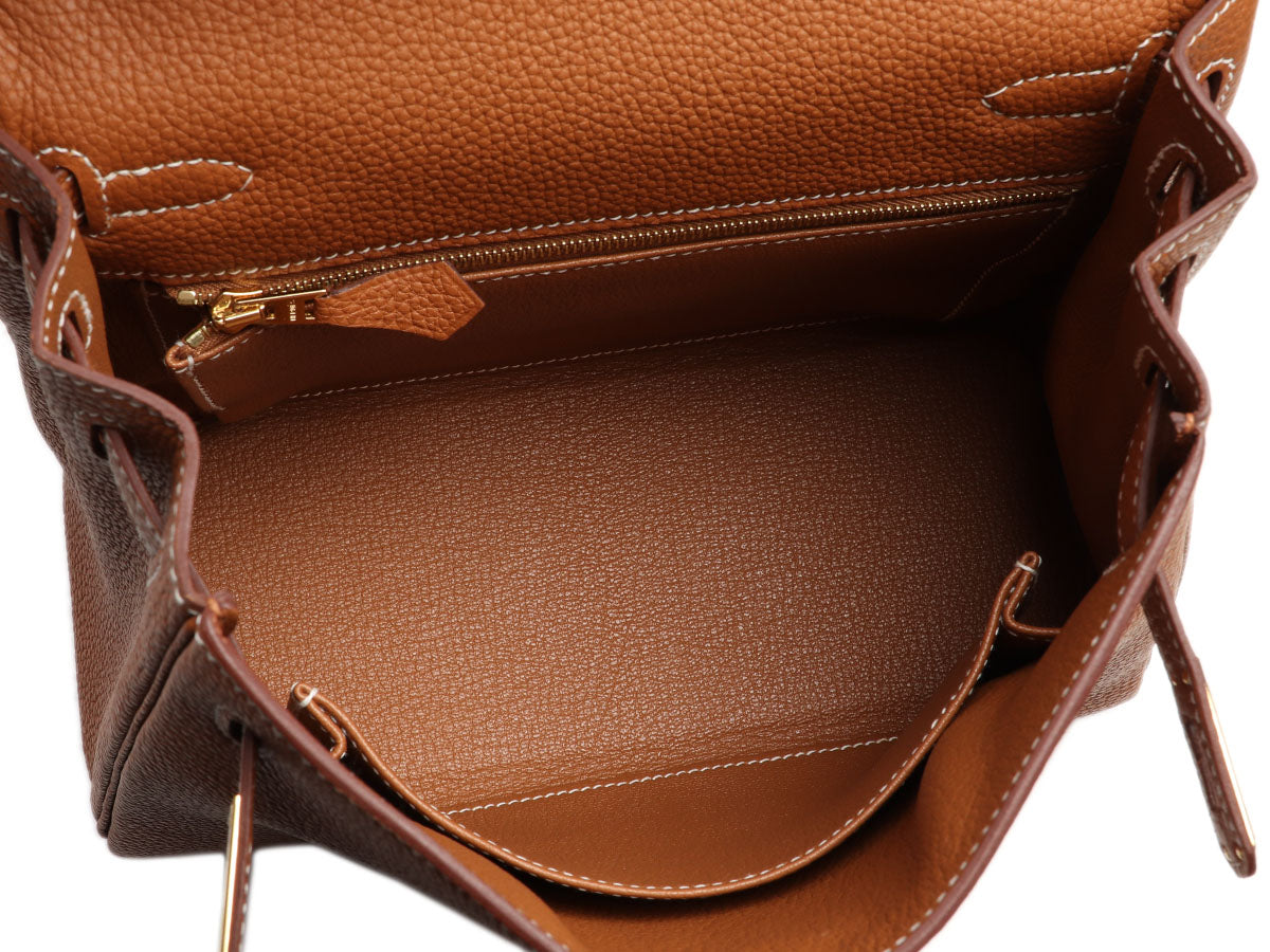 Hermès Gold Togo Kelly 25 - Image 8