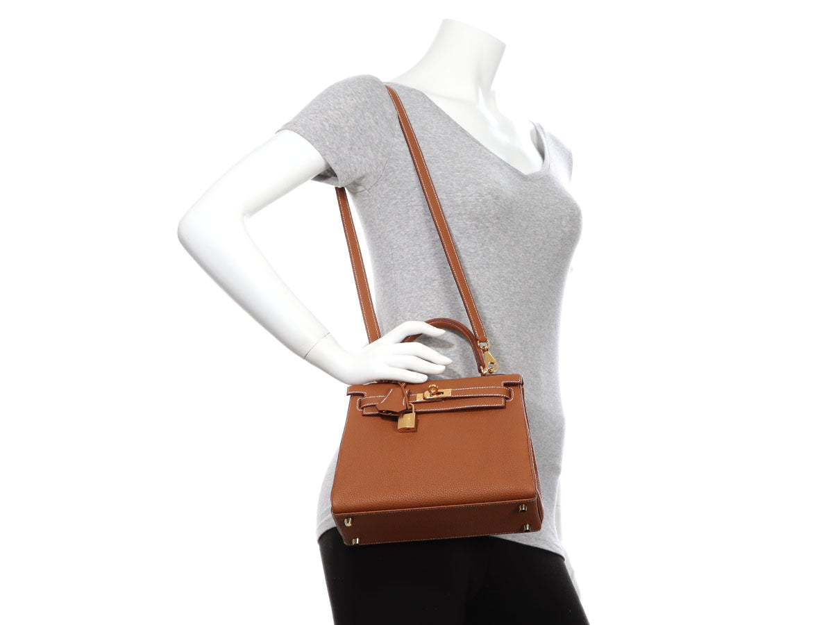 Hermès Gold Togo Kelly 25 - Image 11