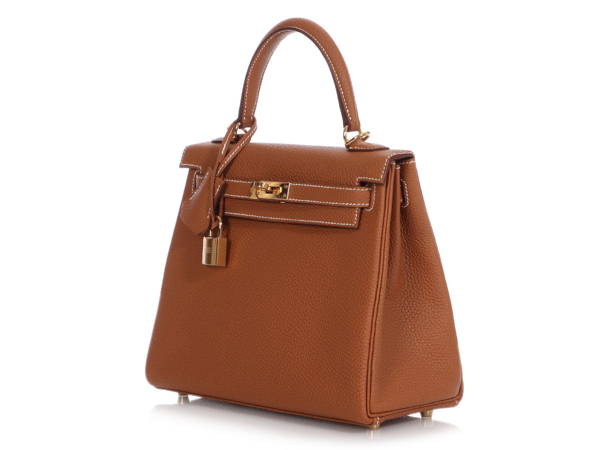 Hermès Gold Togo Kelly 25 - Image 3