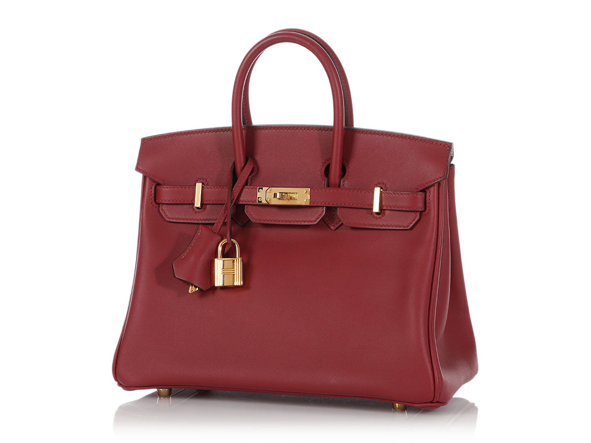 Hermès Rouge Vif Veau Jonathan Birkin 25 - Image 2