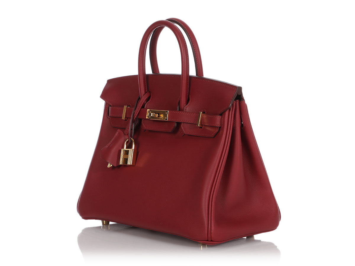 Hermès Rouge Vif Veau Jonathan Birkin 25 - Image 3