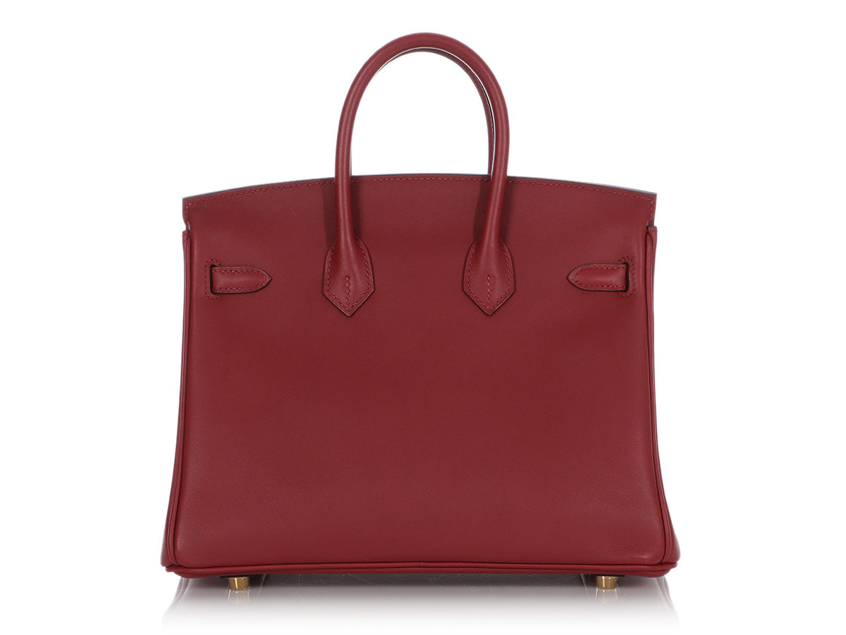 Hermès Rouge Vif Veau Jonathan Birkin 25 - Image 4