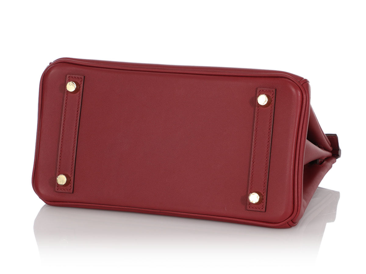 Hermès Rouge Vif Veau Jonathan Birkin 25 - Image 6