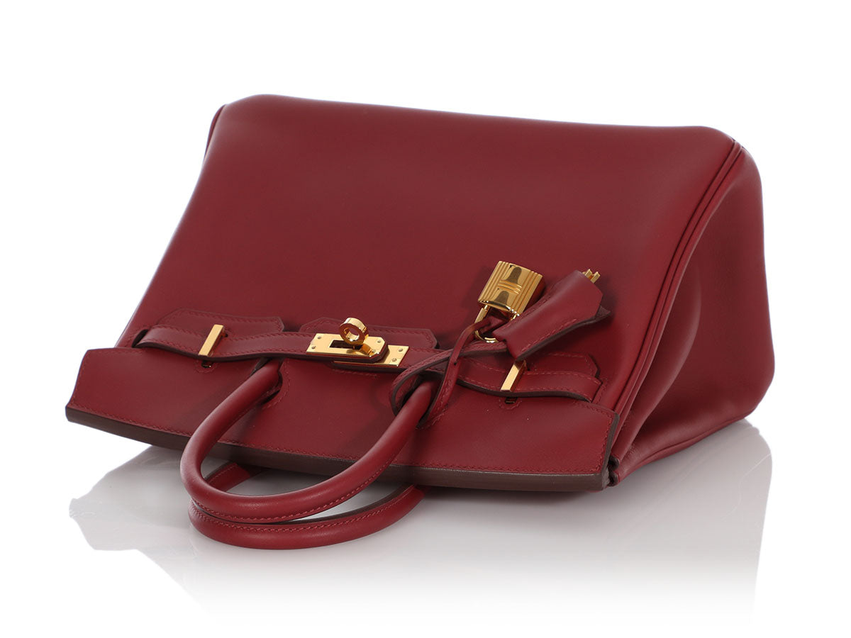 Hermès Rouge Vif Veau Jonathan Birkin 25 - Image 7