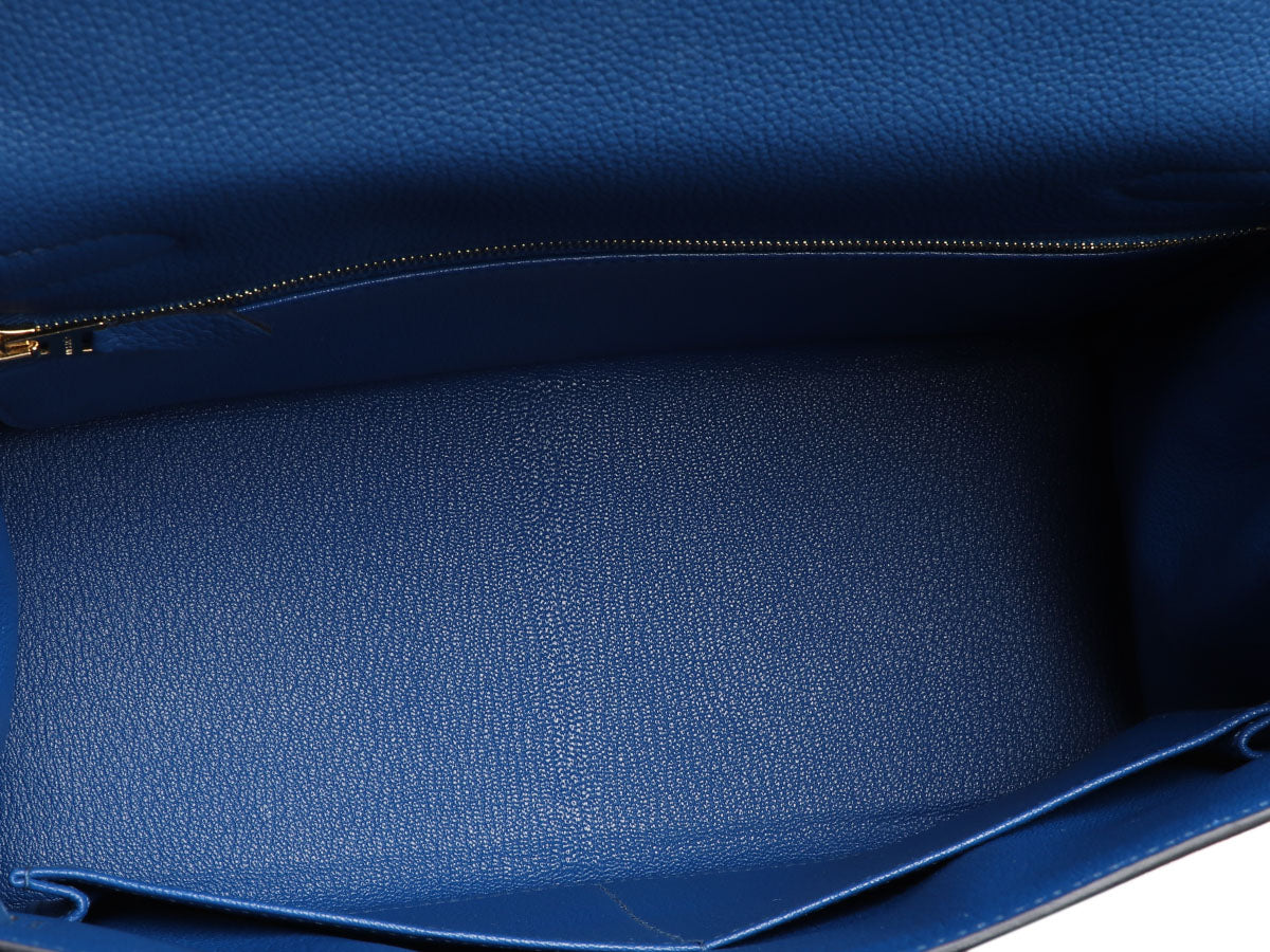 Hermès Bleu France Togo Kelly 28 - Image 8