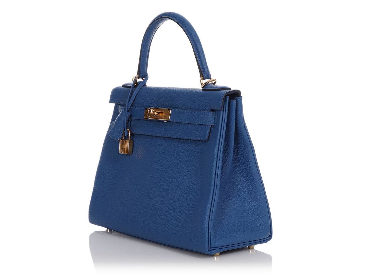 Hermès Bleu France Togo Kelly 28 - Image 3