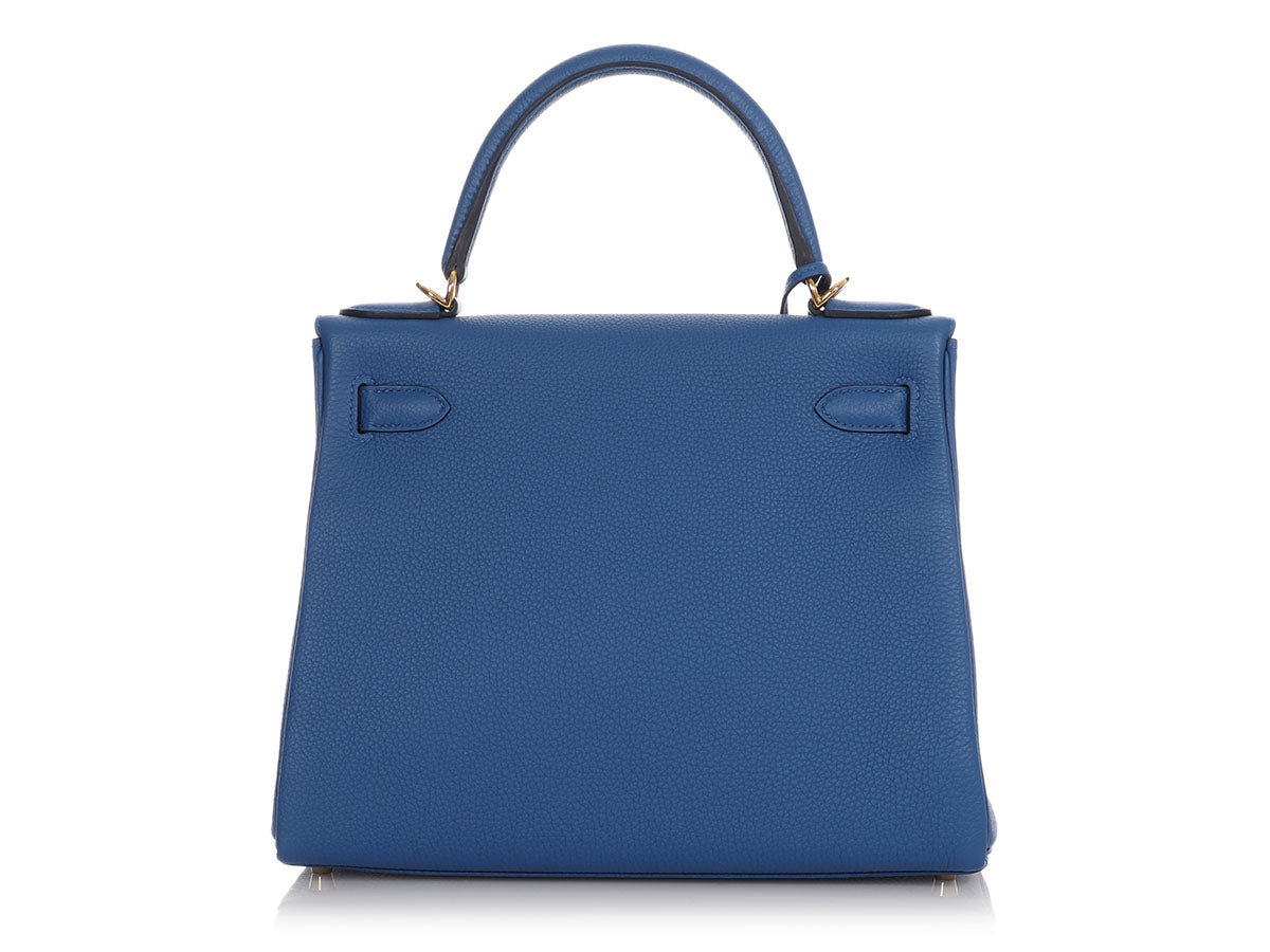 Hermès Bleu France Togo Kelly 28 - Image 4