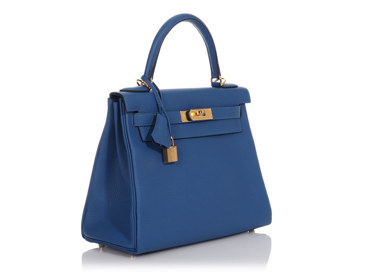 Hermès Bleu France Togo Kelly 28 - Image 5