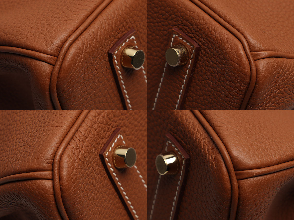 Hermès Gold Togo and Geranium Verso Birkin 35 - Image 10