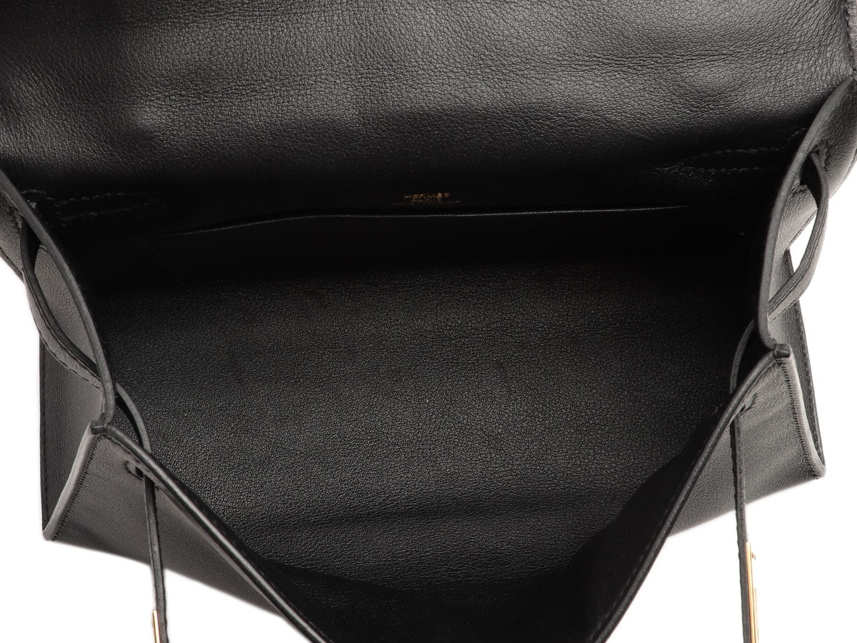 Hermès Black Swift Kelly Pochette - Image 10