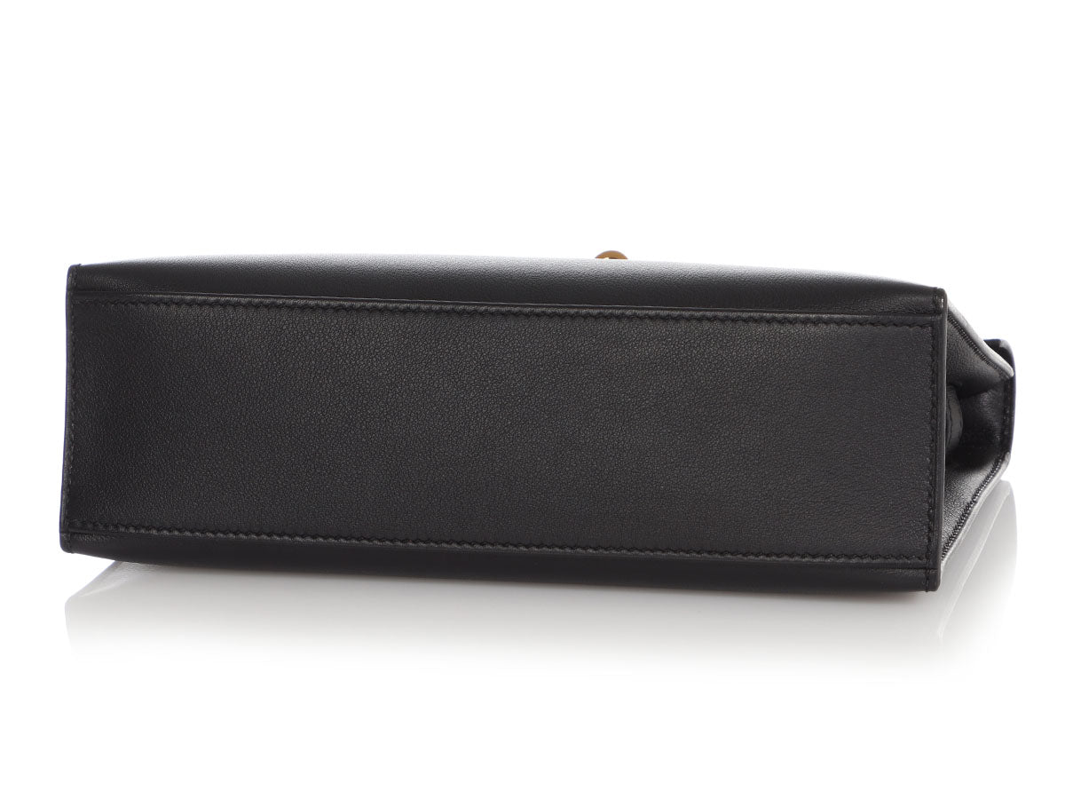 Hermès Black Swift Kelly Pochette - Image 6