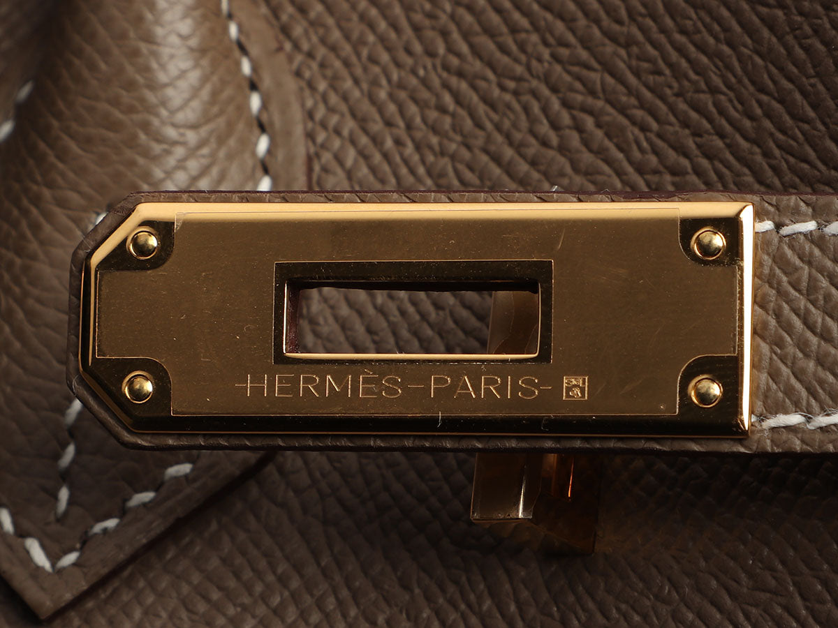 Hermès Etoupe Epsom Birkin 30 - Image 9