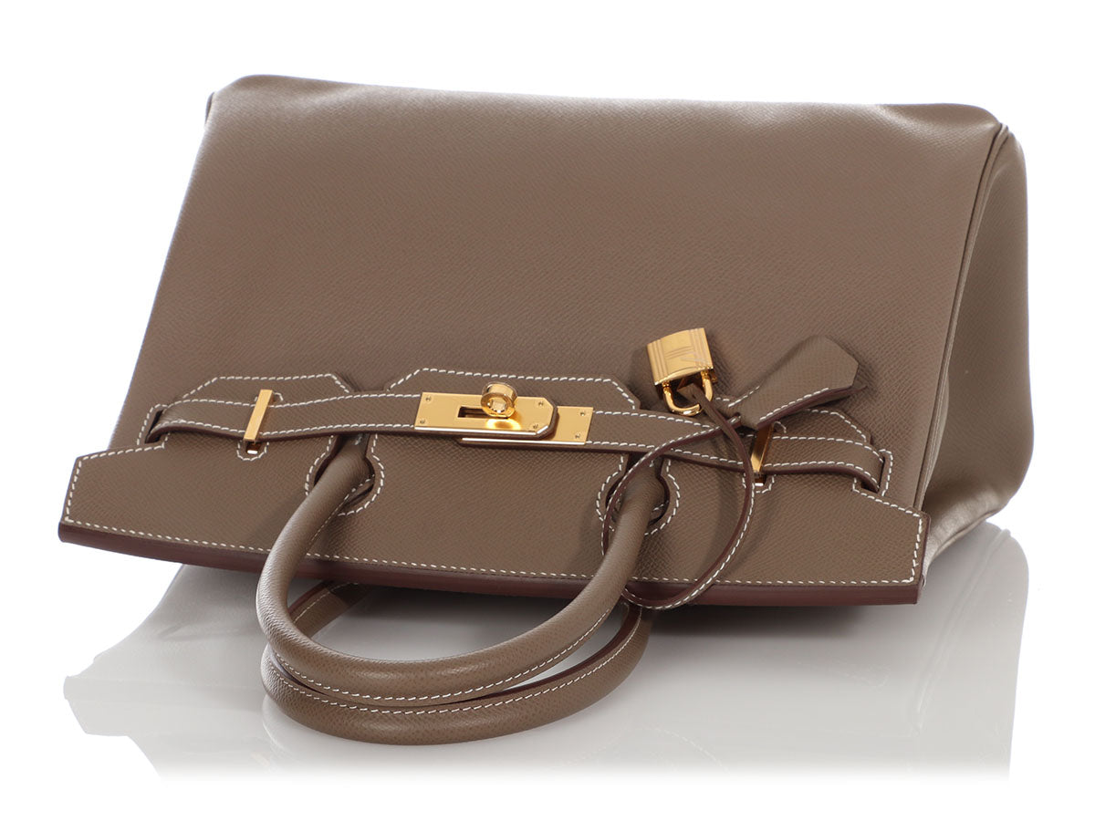 Hermès Etoupe Epsom Birkin 30 - Image 7