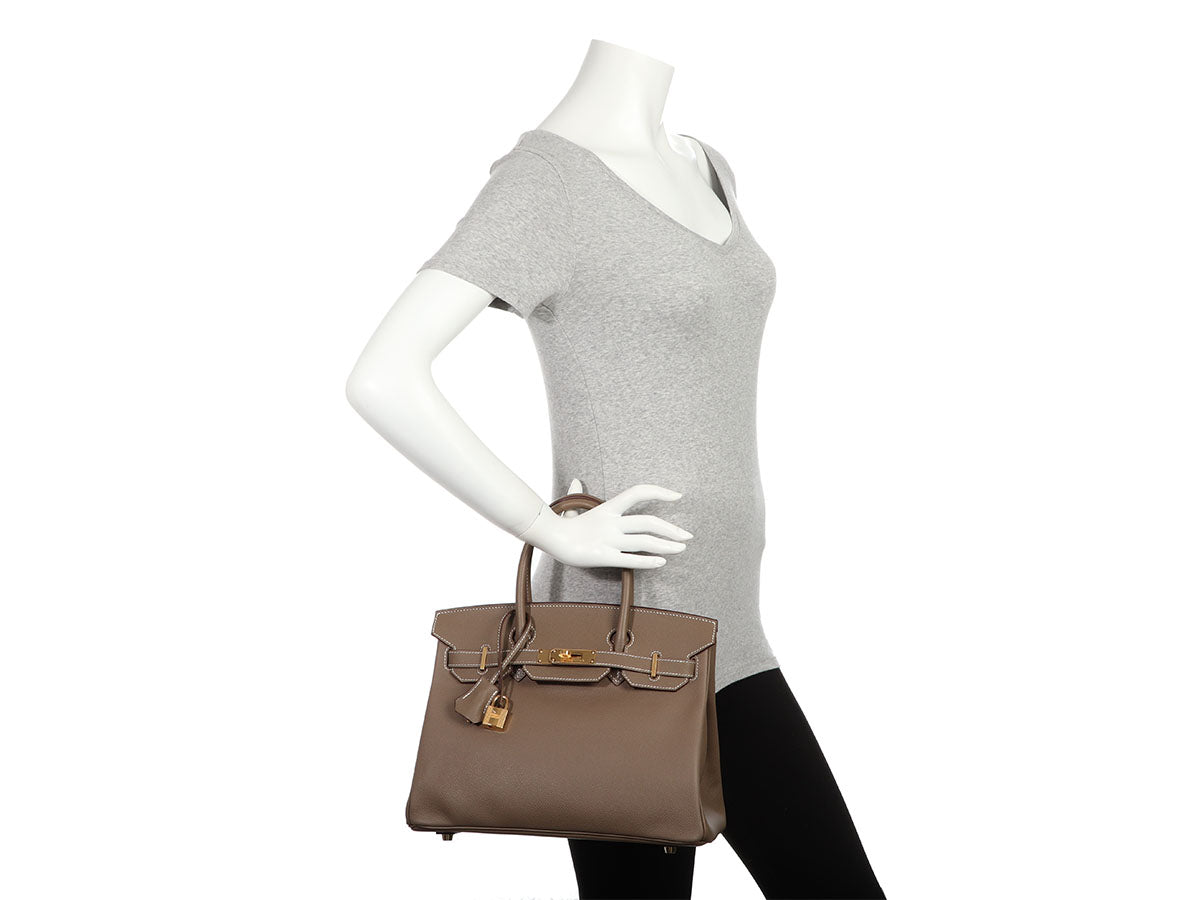 Hermès Etoupe Epsom Birkin 30 - Image 11