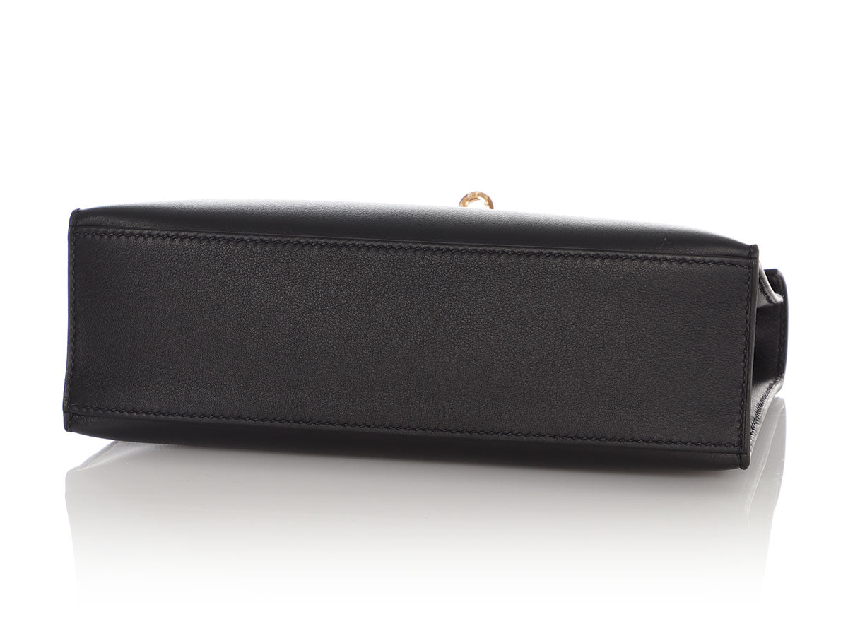 Hermès Black Swift Kelly Pochette - Image 6