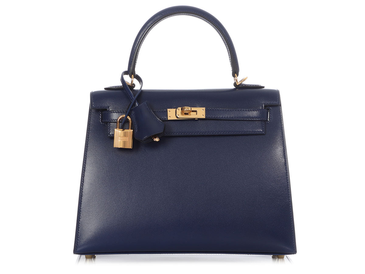 Hermès Bleu Saphir Box Calfskin Kelly 25 - Image 2