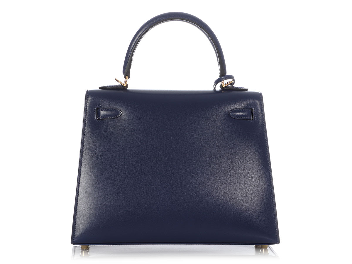 Hermès Bleu Saphir Box Calfskin Kelly 25 - Image 5