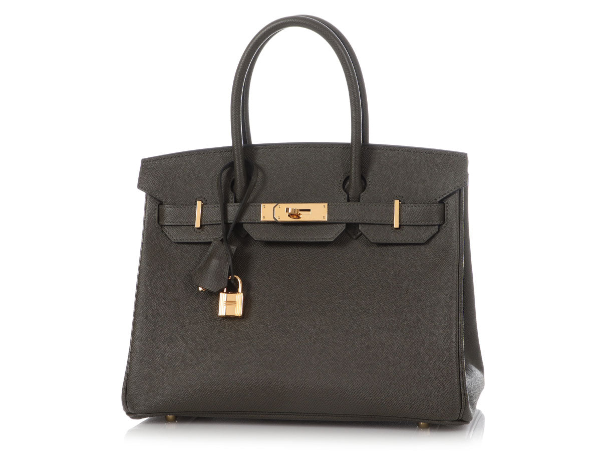 Hermès Vert de Gris Epsom Birkin 30 - Image 2