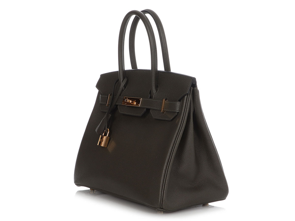 Hermès Vert de Gris Epsom Birkin 30 - Image 3