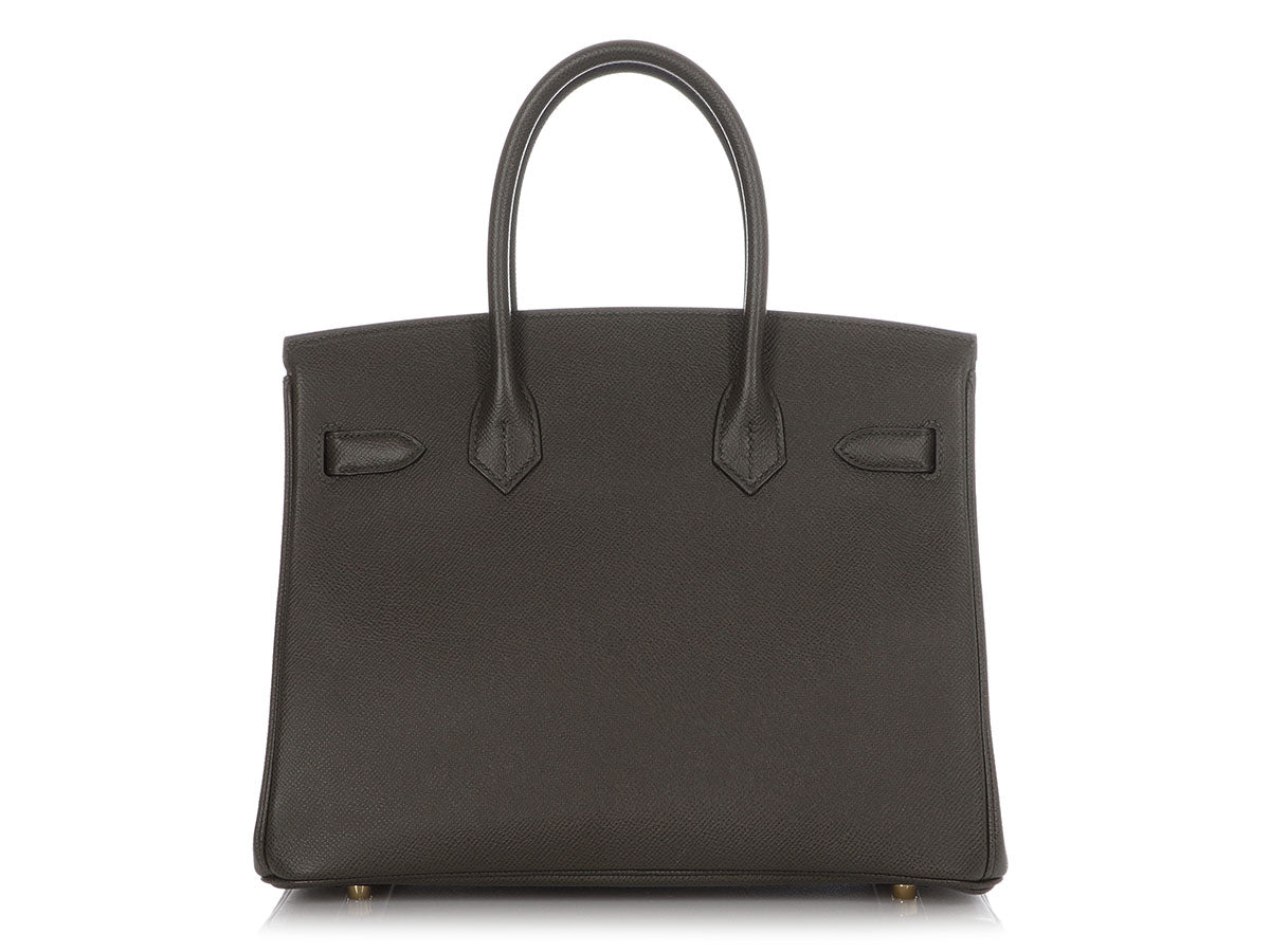 Hermès Vert de Gris Epsom Birkin 30 - Image 4