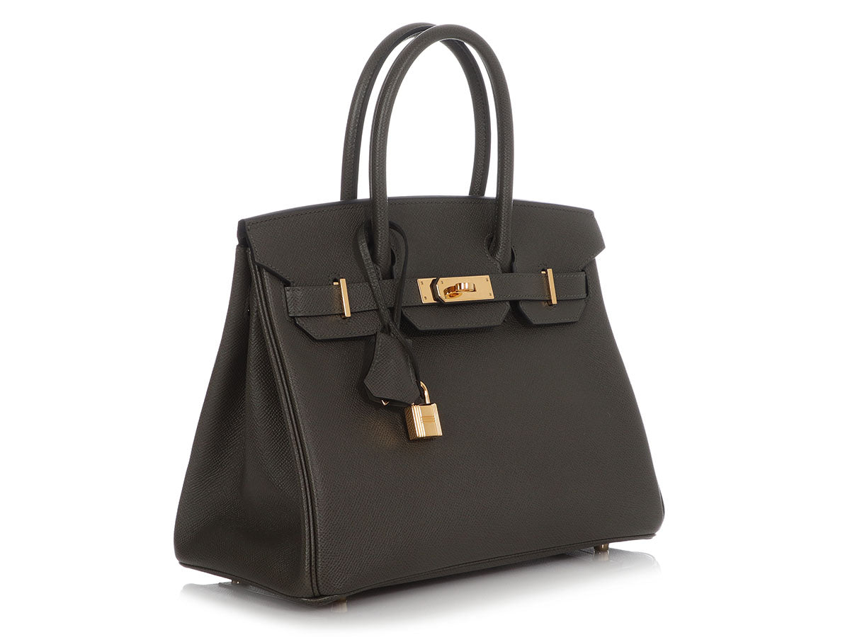 Hermès Vert de Gris Epsom Birkin 30 - Image 5